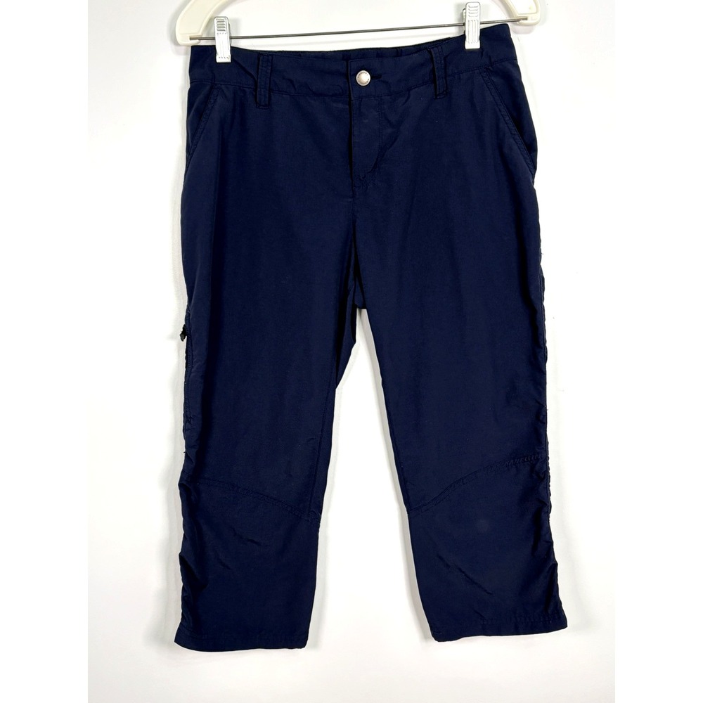 Columbia PFG Palm‎ Peak II Capri Fishing Hiking Pants Blue XK0751 Women's 6x 21